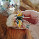 Cairn Ring in Ocean Jasper (Size 8)