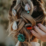 Orbit Hair Twist in Scenic Agate and Turquoise