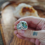 Statement Ring in Blackjack Turquoise (Size 8)