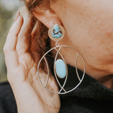 Earrings in Egyptian Turquoise