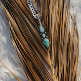 The Chrysalis Necklace in Larimar, Hubei Turquoise, & Sterling Opal