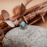 Ellipsis Ring in Golden Hills Turquoise (Size 5.25)