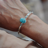 Stacking Cuff in Egyptian Turquoise