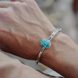 Stacking Cuff in Egyptian Turquoise