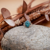 Ellipsis Ring in Egyptian Turquoise (Size 6.5)