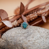 Ellipsis Ring in Egyptian Turquoise (Size 6.5)