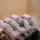 Ellipsis Ring in Egyptian Turquoise (Size 6.5)