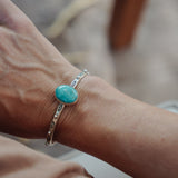 Stacking Cuff in Whitewater Turquoise