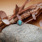 Ellipsis Ring in Egyptian Turquoise (Size 7)