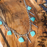 Charm Necklace in Tyrone Turquoise