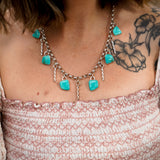 Charm Necklace in Tyrone Turquoise