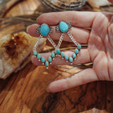 Stud Earrings in Campitos & Hubei Turquoise