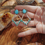 Stud Earrings in Campitos & Hubei Turquoise