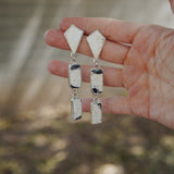 Drip Earrings in White Buffalo