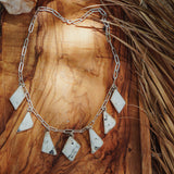 White Buffalo Charm Necklace