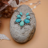 Statement Necklace in Kingman Turquoise