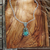 Statement Pendant in Kingman Turquoise