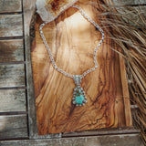 Statement Pendant in Kingman Turquoise