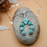 Statement Pendant in Kingman and Sonoran Mountain Turquoise