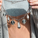 White Buffalo Charm Necklace