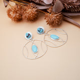 Earrings in Egyptian Turquoise