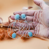 Earrings in Egyptian Turquoise