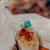 Turquoise Heart Ring in Tyrone Turquoise (Size 8.75)