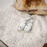 White Buffalo Earrings