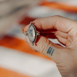 Rainbow Moonstone Ring (Size 8.75)