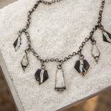 White Buffalo Charm Necklace