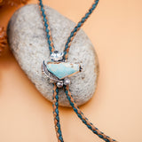 Bolo in Sandhill Turquoise with Cork Leather Tie