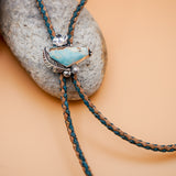 Bolo in Sandhill Turquoise with Cork Leather Tie