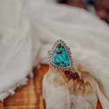 Kingman Turquoise Ring (Size 8.25)