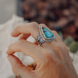 Kingman Turquoise Ring (Size 8.25)