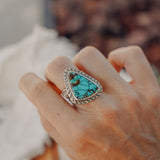 Kingman Turquoise Ring (Size 8.25)