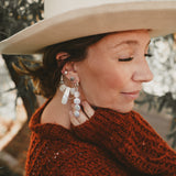 Mother of Pearl Earrings and Ear Cuff