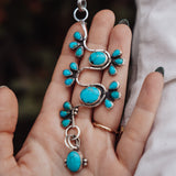 Sonoran Snake Statement Necklace in Egyptian & Kingman Turquoise