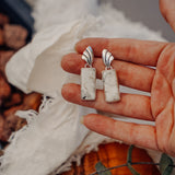 White Buffalo Earrings