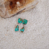 Drip studs in Royston Turquoise