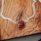 Positive Vibes Choker in Red Jasper