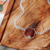 Positive Vibes Choker in Red Jasper