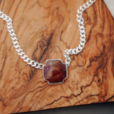 Positive Vibes Choker in Red Jasper