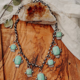 Charm Necklace in Variscite