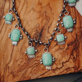 Charm Necklace in Variscite