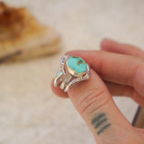 Wild Heart Stacker Ring in Sonoran Mtn Turquoise (Size 7.5)