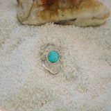 Wild Heart Stacker Ring in Sonoran Mtn Turquoise (Size 5.5)