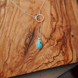 Dainty Lariat in Egyptian Turquoise