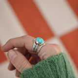 Wild Heart Stacker Ring in Sonoran Mtn Turquoise (Size 8)