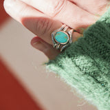 Wild Heart Stacker Ring in Sonoran Mtn Turquoise (Size 9)