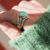 Wild Heart Stacker Ring in Sonoran Mtn Turquoise (Size 9)